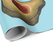 Avocado-Illusion Geschenkpapier (Rolleneckpunkt)