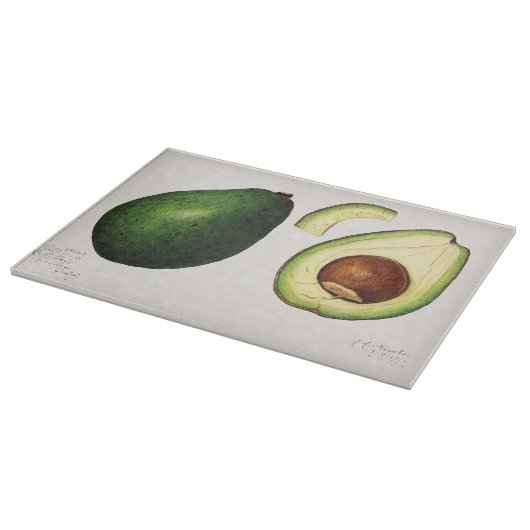 Avocado Illustration Schneidebrett (Ecke)