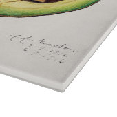 Avocado Illustration Schneidebrett (Ecke)