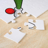 Avocado im Hockey mit Hockeyschläger Puzzle (Seite)