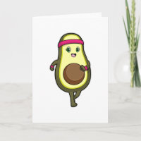 Avocado im Joggen mit Headband
