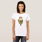 Avocado im Joggen mit Headband T-Shirt (Vorne ganz)