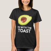 Avocado, I'm With The Toast, Couples Halloween Cos T-Shirt (Vorderseite)