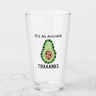 Avocado in Dots Glas