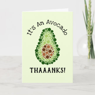 Avocado in Dots Karte