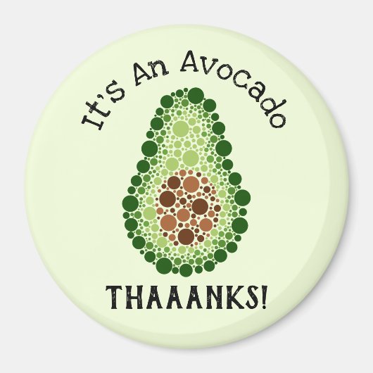 Avocado in Dots Magnet (Vorne)
