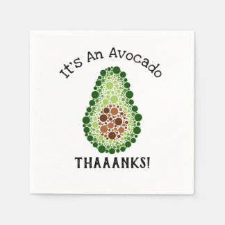 Avocado in Dots Serviette