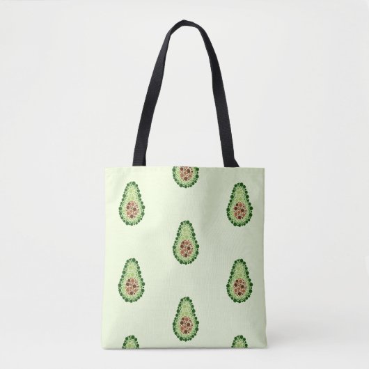 Avocado in Dots Tasche (Vorderseite)
