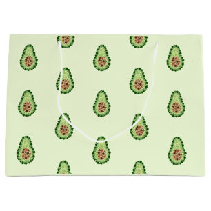 Avocado in Punkten Große Geschenktüte