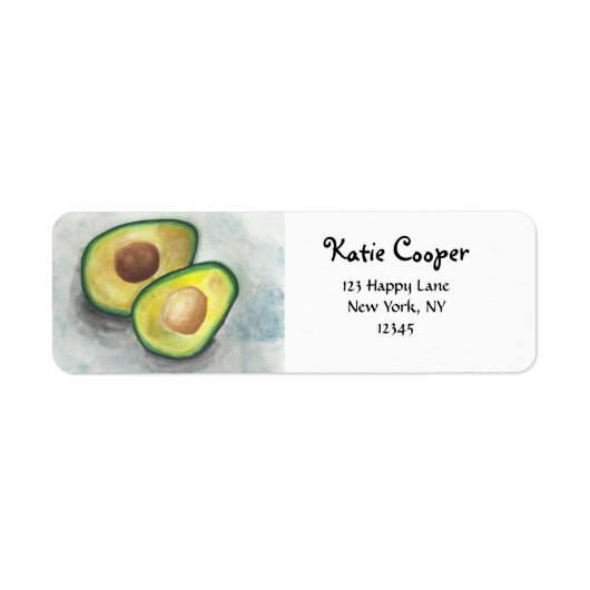 Avocado in Watercolor (Vorne)
