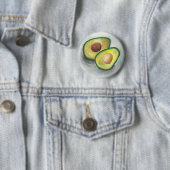 Avocado in Watercolor Button (Beispiel)