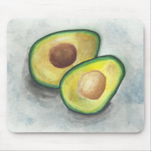 Avocado in Watercolor Mousepad