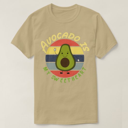 Avocado ist mein Liebling Avocado Geschenk Veganes T-Shirt (Design vorne)