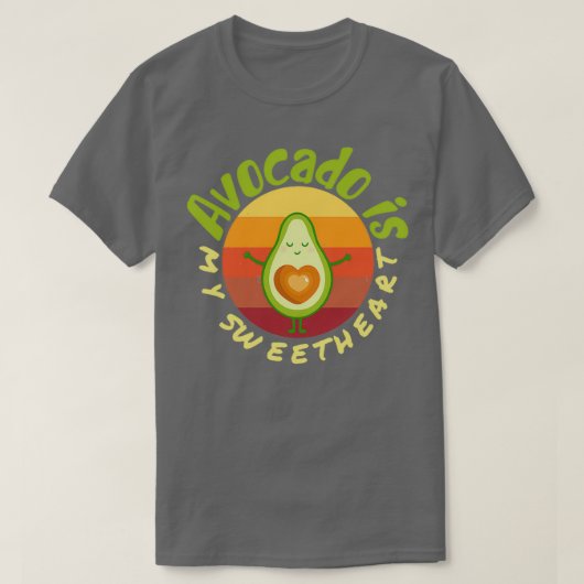 Avocado ist mein Liebling Avocado Geschenk Veganes T-Shirt (Design vorne)