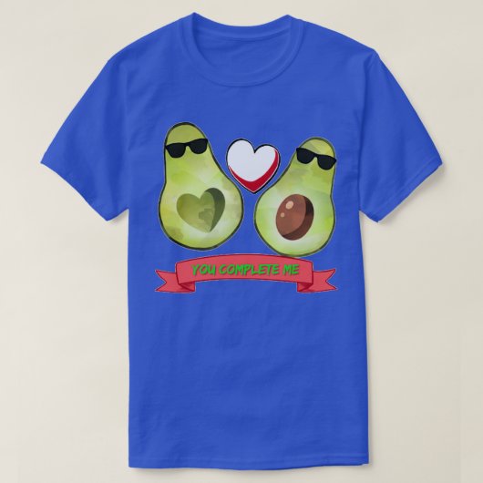 Avocado ist mein Valentin 50 T-Shirt (Design vorne)
