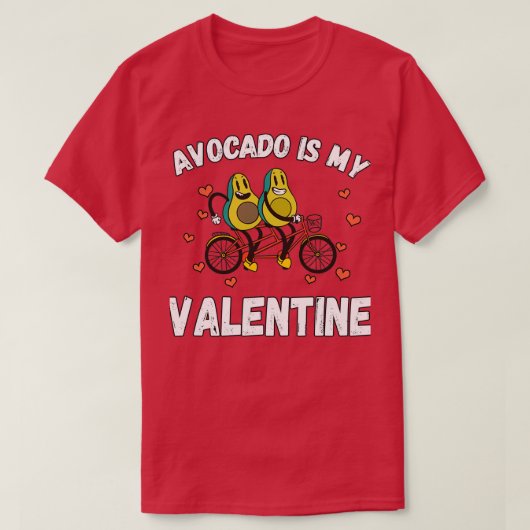 Avocado ist mein Valentine 41 T-Shirt (Design vorne)