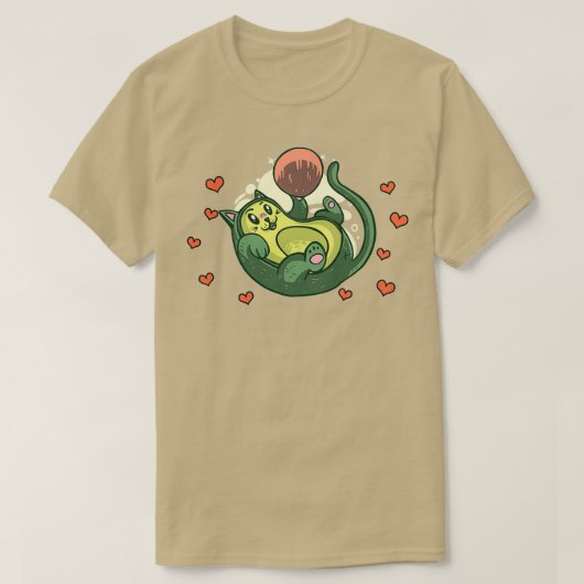 Avocado ist mein Valentine 48 T-Shirt (Design vorne)