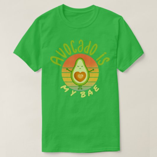 Avocado ist meine Basis Avocado Geschenk Vegan Veg T-Shirt (Design vorne)