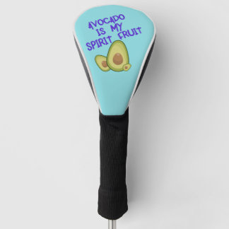 Avocado ist My Spirit Fruit mit Typografie Golf Headcover