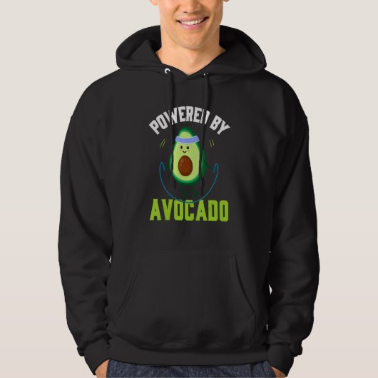 Avocado Jump Rope Jumping Skipping Keto Cardio Hoodie (Vorderseite)