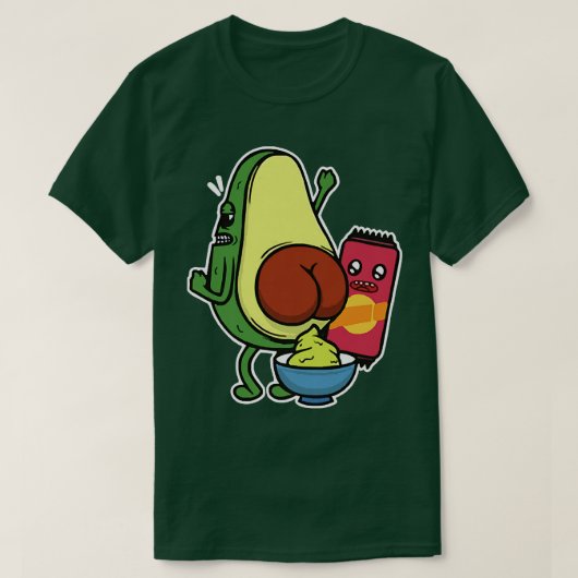 Avocado Kacke Guacamole Das originelle Party T-Shirt (Design vorne)