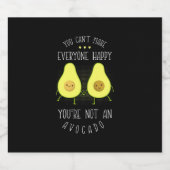 Avocado kann jedem glücklich machen bierflaschenetikett (Einzelnes Label)