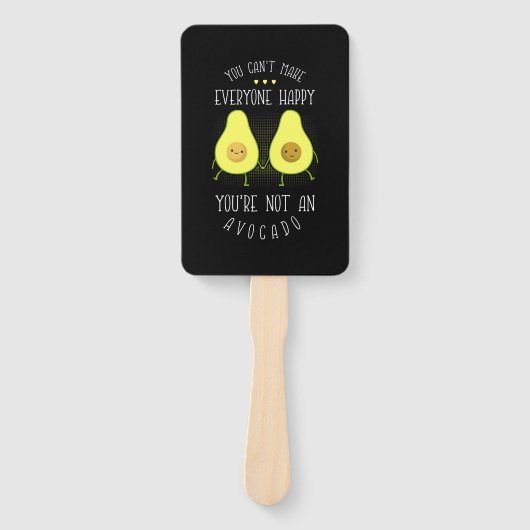 Avocado kann jedem glücklich machen fächer (Vorderseite)