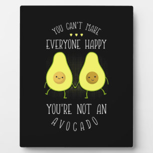 Avocado kann jedem glücklich machen fotoplatte