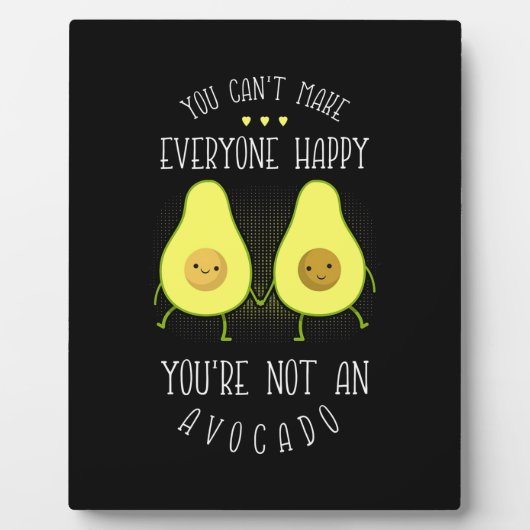 Avocado kann jedem glücklich machen fotoplatte (Vorderseite)