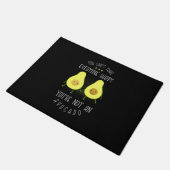 Avocado kann jedem glücklich machen fußmatte (Schrägansicht)