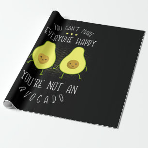 Avocado kann jedem glücklich machen geschenkpapier