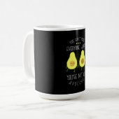 Avocado kann jedem glücklich machen kaffeetasse (Vorderseite Links)
