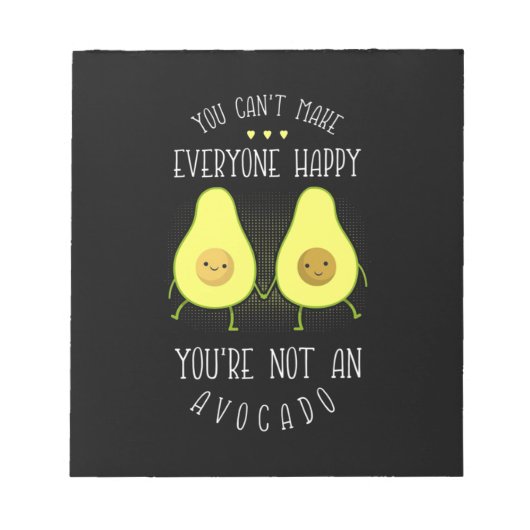 Avocado kann jedem glücklich machen notizblock (Vorderseite)