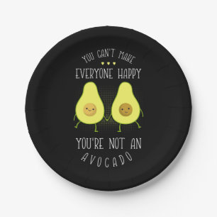 Avocado kann jedem glücklich machen pappteller