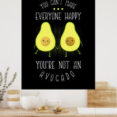 Avocado kann jedem glücklich machen poster (Küche)