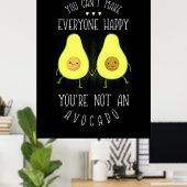 Avocado kann jedem glücklich machen poster (Heimbüro)