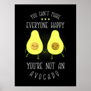 Avocado kann jedem glücklich machen poster
