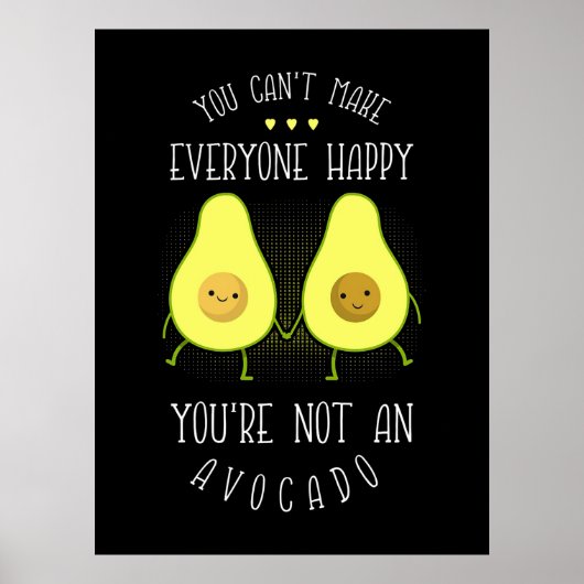 Avocado kann jedem glücklich machen poster (Vorne)