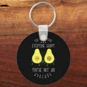 Avocado kann jedem glücklich machen schlüsselanhänger (Vorderseite)