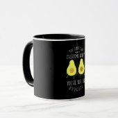 Avocado kann jedem glücklich machen tasse (Vorderseite Links)