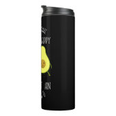 Avocado kann jedem glücklich machen thermosbecher (Nach rechts gedreht)