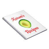 Avocado Karens (Name) Rezepte Spiral-Notebook Notizblock (Rechte Seite)