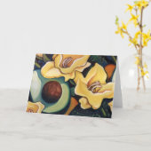 AVOCADO KARTE (Gelbe Blume)