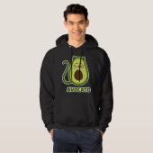 Avocado-Katze Hoodie (Vorne ganz)
