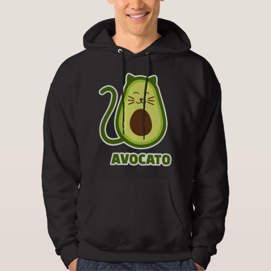 Avocado-Katze Hoodie (Vorderseite)