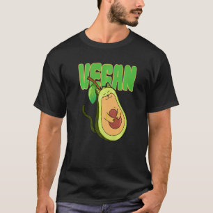 Avocado-Katze Vegan Tier Vegetarisch T-Shirt