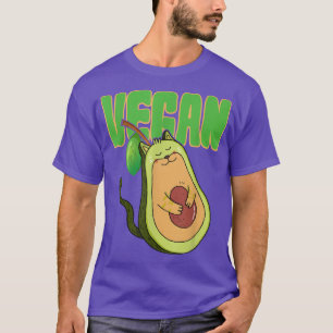 Avocado Katze vegane Tierliebhaber Vegetarier T-Shirt