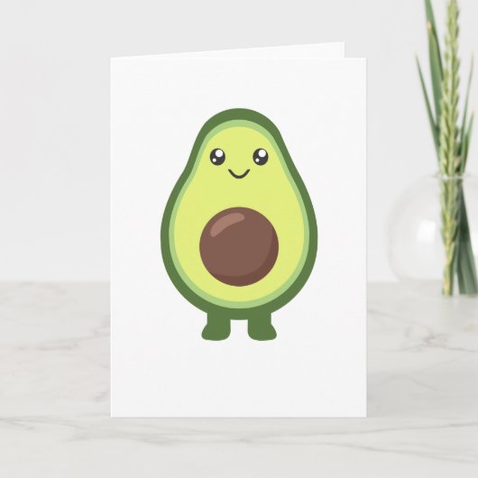 Avocado Kawaii Eat Sweet Avocados Karte (Vorderseite)