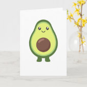 Avocado Kawaii Eat Sweet Avocados Karte (Gelbe Blume)