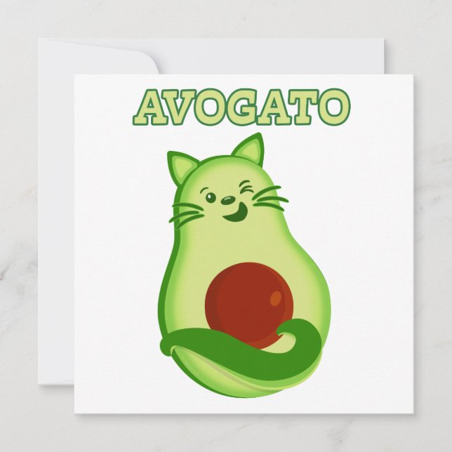 Avocado Keto Kitty Cat Winking bei Ihnen (Vorderseite)